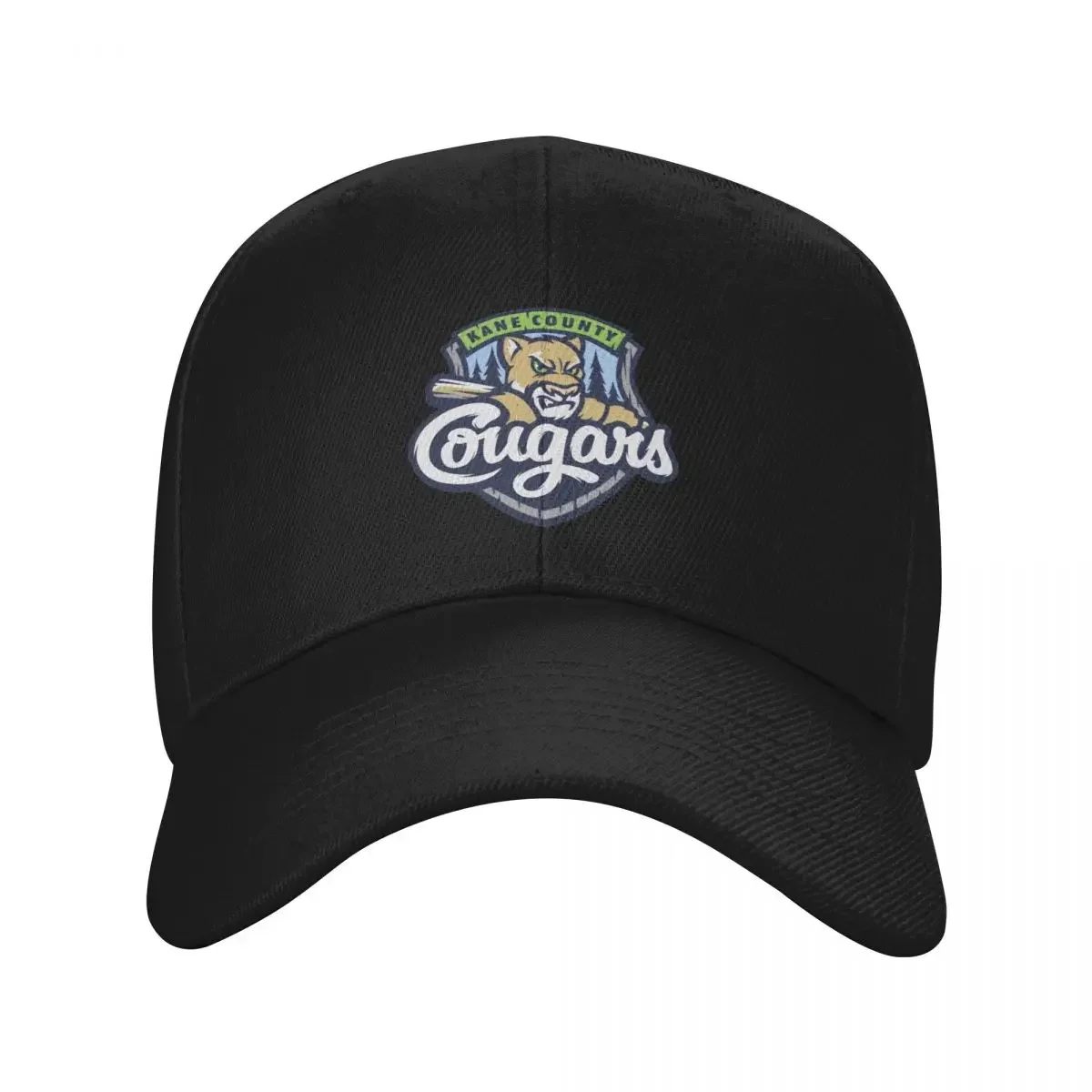 The Kane-County-Cougars Sport Baseball Cap winter hats for men derby hat Ladies Men's