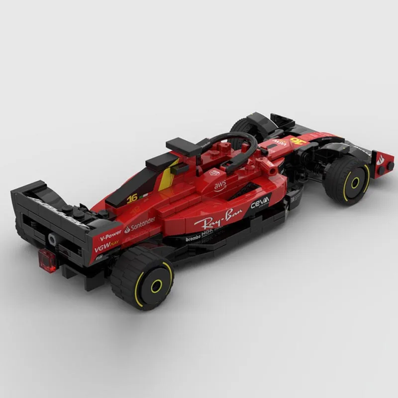 New Testarossa MOC-157570 SuperSF-23 Monza SuperRace Car Model Buiding Kit Creators Block BricksToys Kids Boys Birthday Gifts