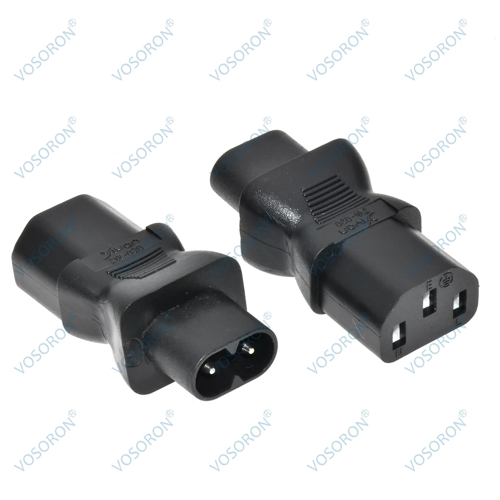 C8 -C13 C13 IEC 320 C13 to C8 AC Power Adapter IEC 3Pole Female to C8 2Pin Figure 8 Male AC Converter Socket