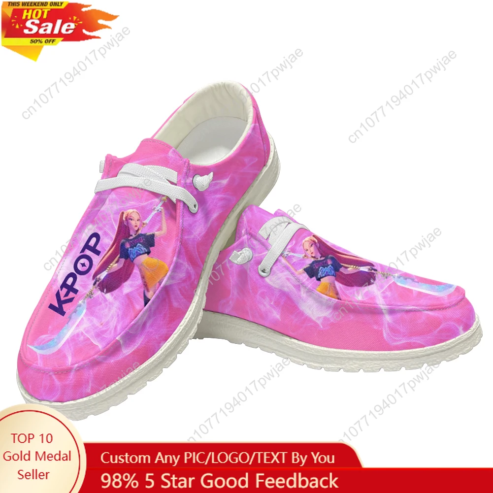 

KPop Demon Hunters Rumi Casual Shoes Mens Womans Flat Shoe Breathable Outdoor Lightweight High quality Flat Casual Shoes