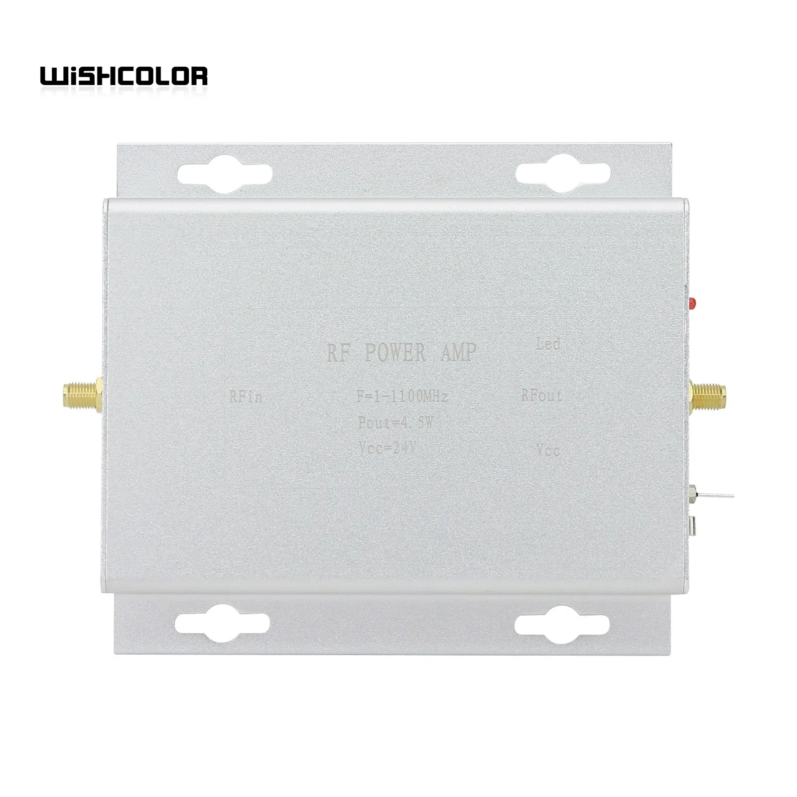 Wishcolor 1 - 1100MHz 4.5W 24V 36.5dBm RF Power Amplifier with SMA Female Connector High Quality RF Accessory