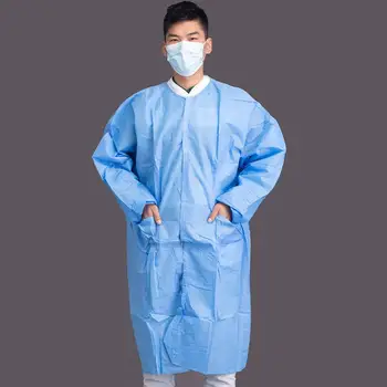 Wegwerp Non-woven Experimentele Gown Jas Een Stuk Beschermende Kleding Antifouling Ademend Verdikte Isolatie Kleding