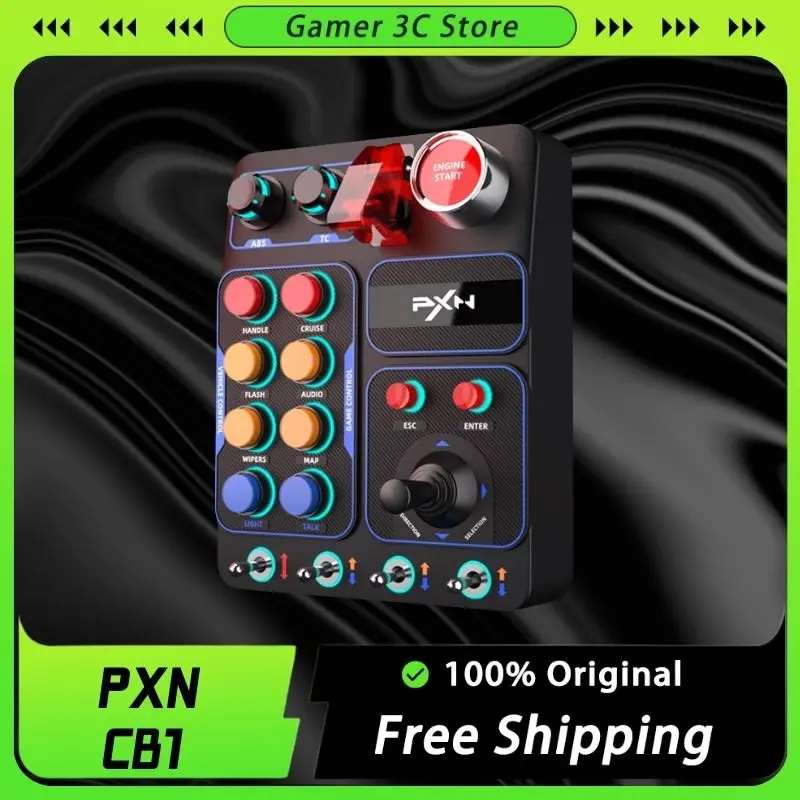 

PXN CB1 Racing Simulator Central Control Box Multifunctional Key Control Box For EURO Truck Simulator RGB Race Accessory custom