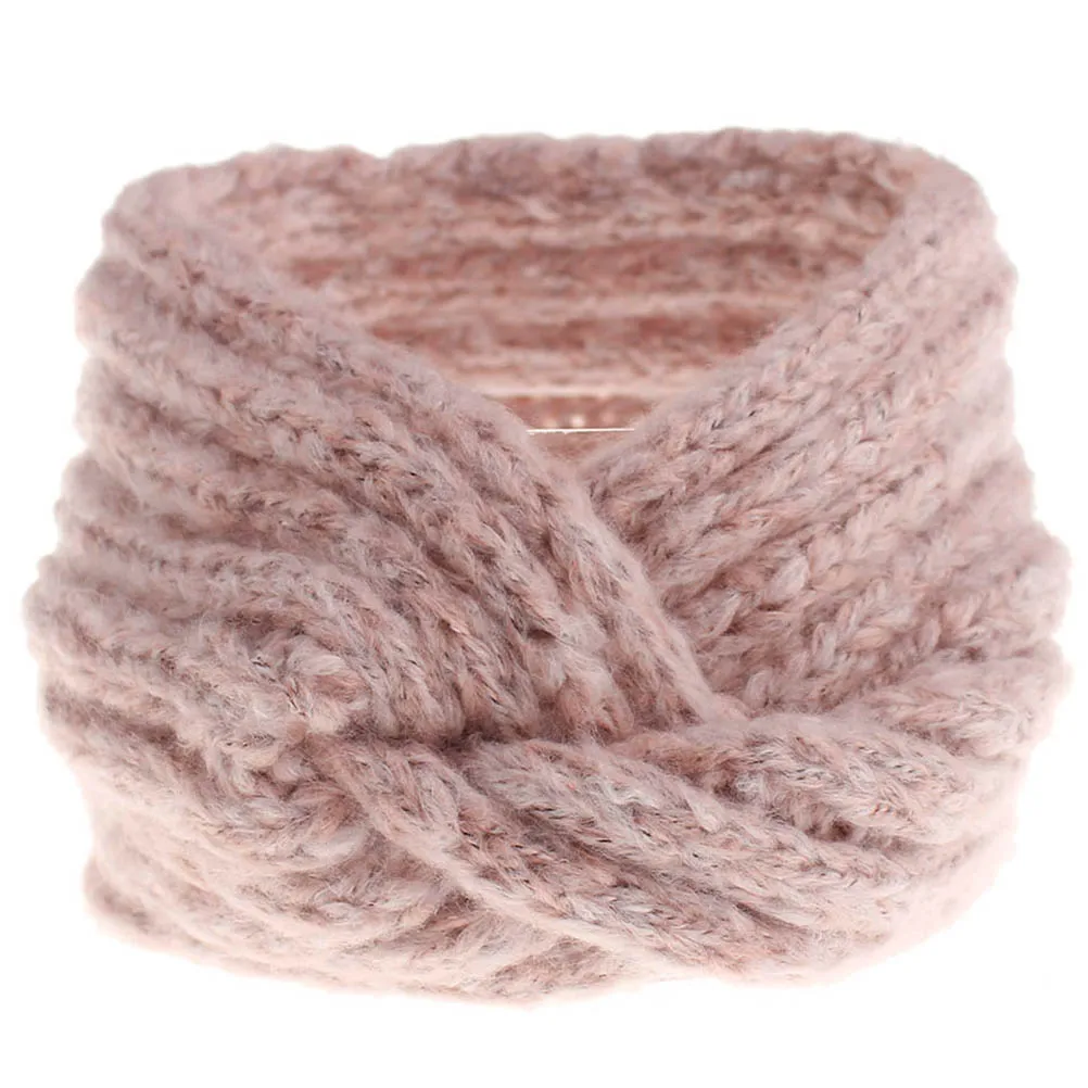 

Woolen Yarn Hoops Cross Headdress Fashion Headwrap Warm Soft Hat Knitted Hair Hoops Winter Cross Headdress Fall