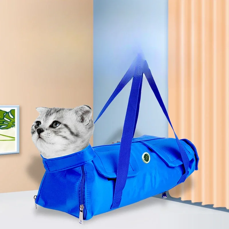 Portable Cat Backpack Pet Summer Outing Foldable Grab Bite Fixed Cat Bag Pet Supplies Transporte Pet Cat Handbag Cat Travel Bags