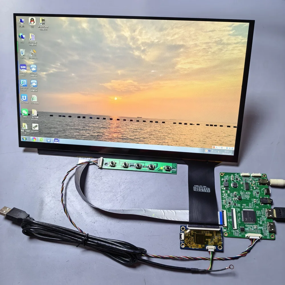 13.3-inch Touch Display Module Kit HD1080P Full-View IPS Capacitive Touch USB Plug-and-Play