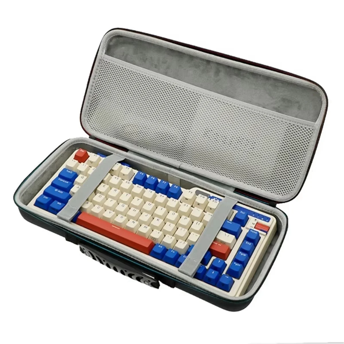 AT13 For K75 PRO RGB 75% Mechanical Keyboard Storage Bag Gaming Keyboard Hard Shell Storage Bag Handbag with Zipper