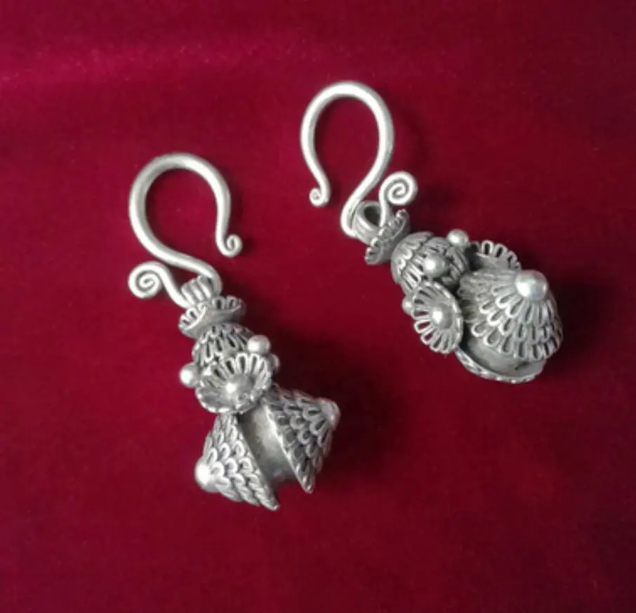 الأقراط مبالغ فيها الخام نمط مياو الفضة الأقراط هوك الأذن سميكة