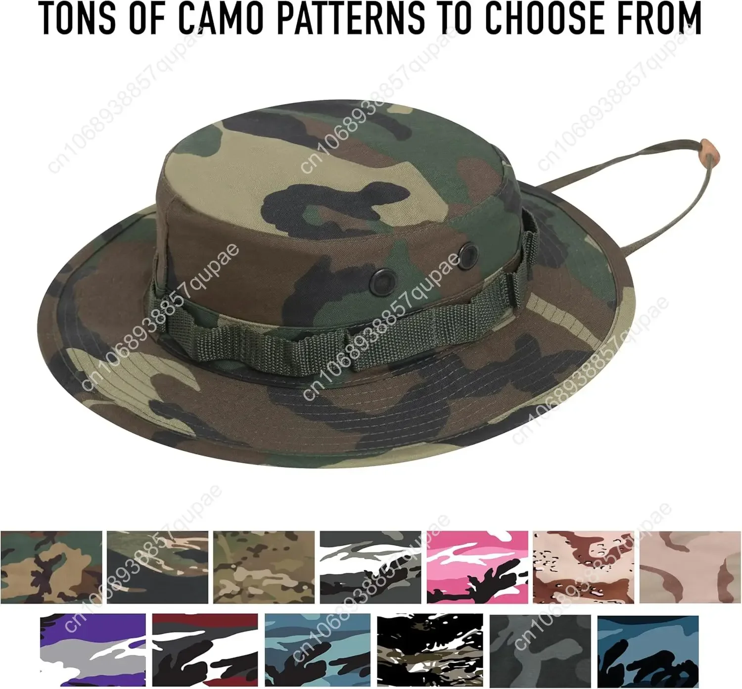 Rothco Camo Boonie Hat Sombreros de cubo Gorra militar Hombres Mujer Gorras Al aire libre Casual Fiesta Sombreros Unisex