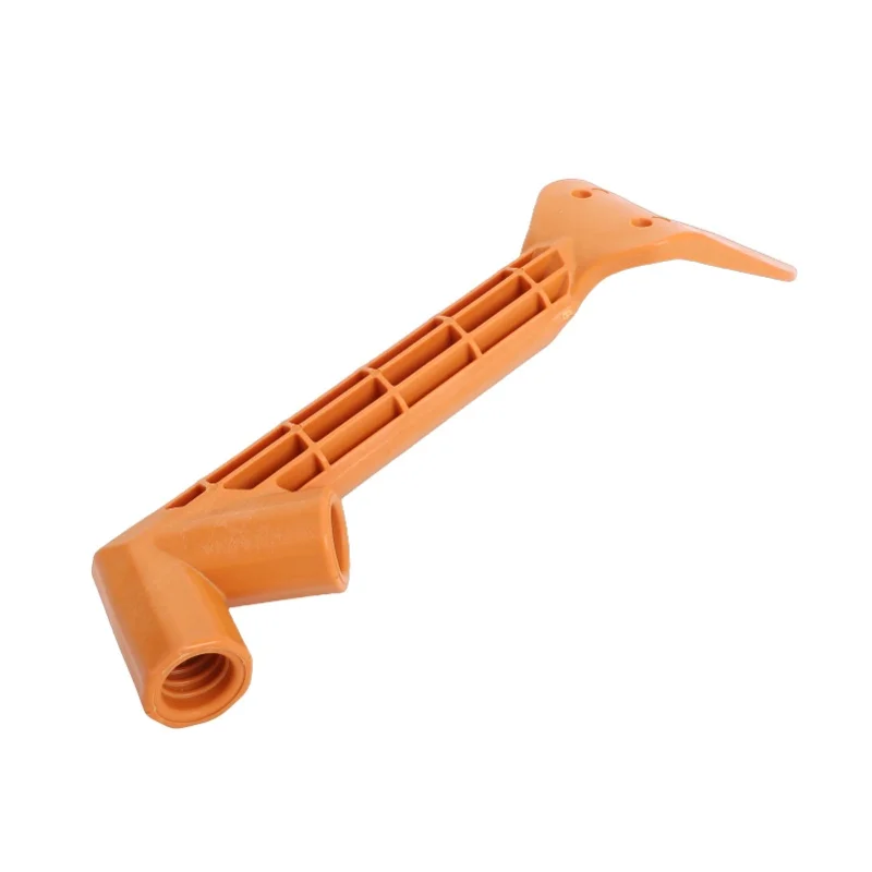 Gutter Cleaning Tool Plastic Roof Gutter Cleaner Scoop Attachment For Standard 3/4 Inch Threaded Poles Orange