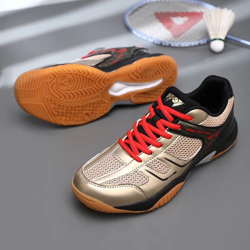 

New Badminton Shoes Man Women Anti-torsional Cushioning Men's Sports Thick-Soled Shock-Proof Table Tennis Shoes For Training