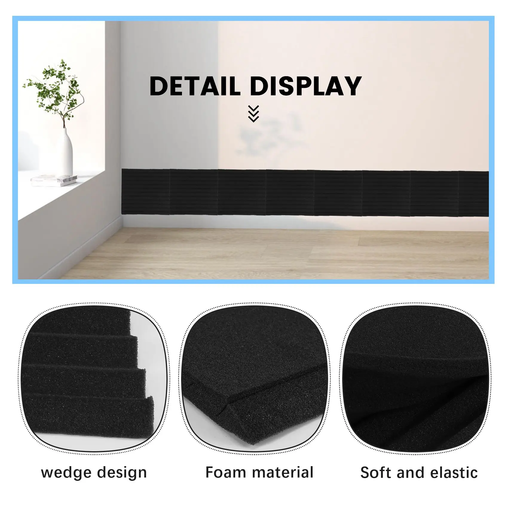 M12K-50Pcs 12 Slot Fire-Retardant Soundproof Cotton Sound-Absorbing Cotton Egg Cotton Sound-Absorbing Wall Panel