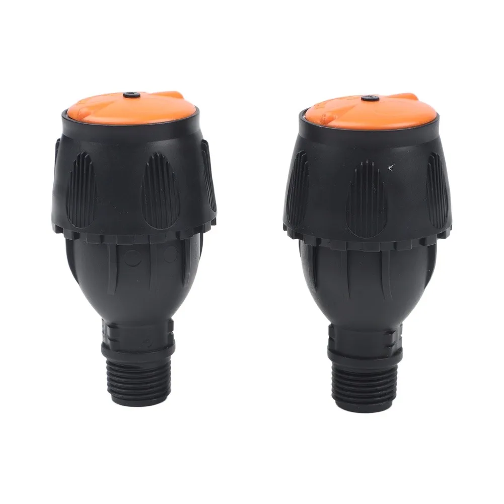 2 Pcs Garden Rotary Sprinkler 360 Degree Rotating Irrigation Nozzle with 1/2 Inch Male Thread Flow Rate 550 L H