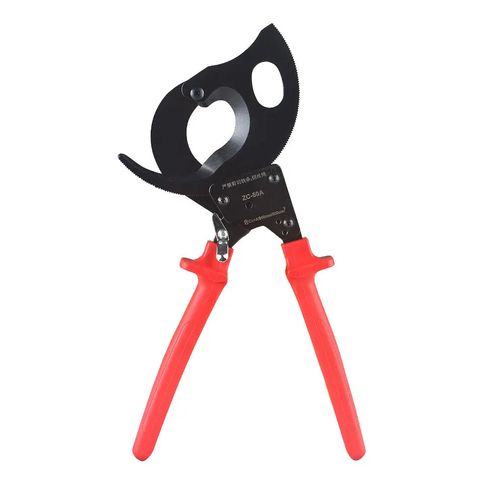 

Ручной гидравлический кабелерез ZC-60A с трещоткой для резки нержавеющей стали, меди и алюминия