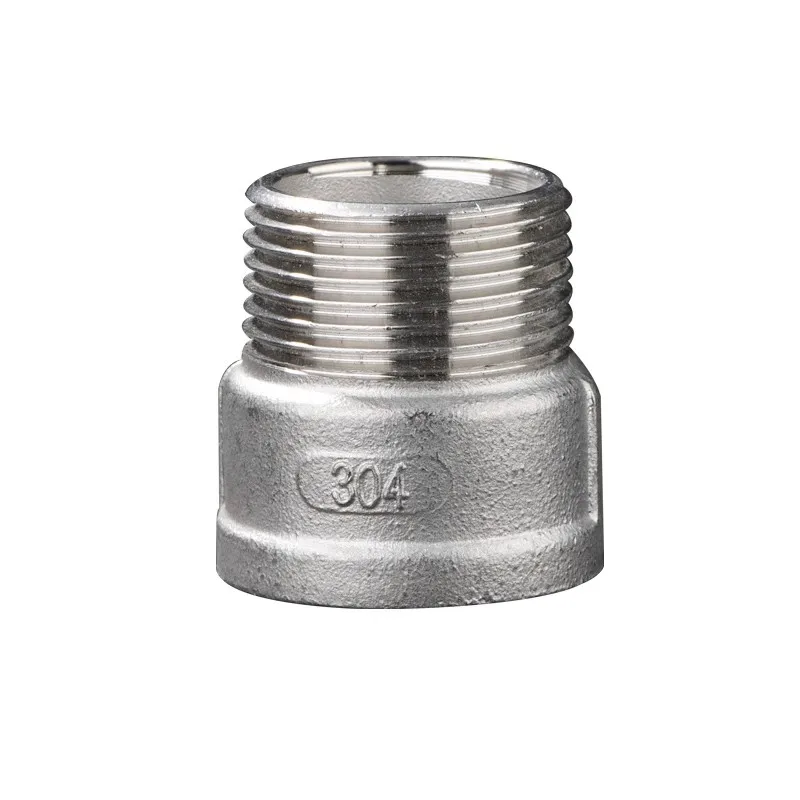 Plumbing pipe connectors nipple threaded fittings pipe connector 304 Stainless Steel 1/2\