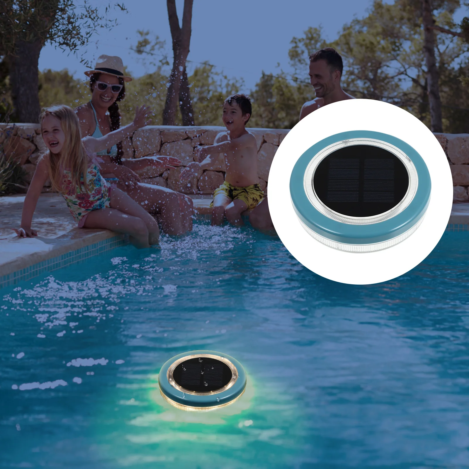 

Solar Pool Light Compact Floating Waterproof Automatic Night Light Swimming Pond Garden Yard Decor Floating Pond Lamp