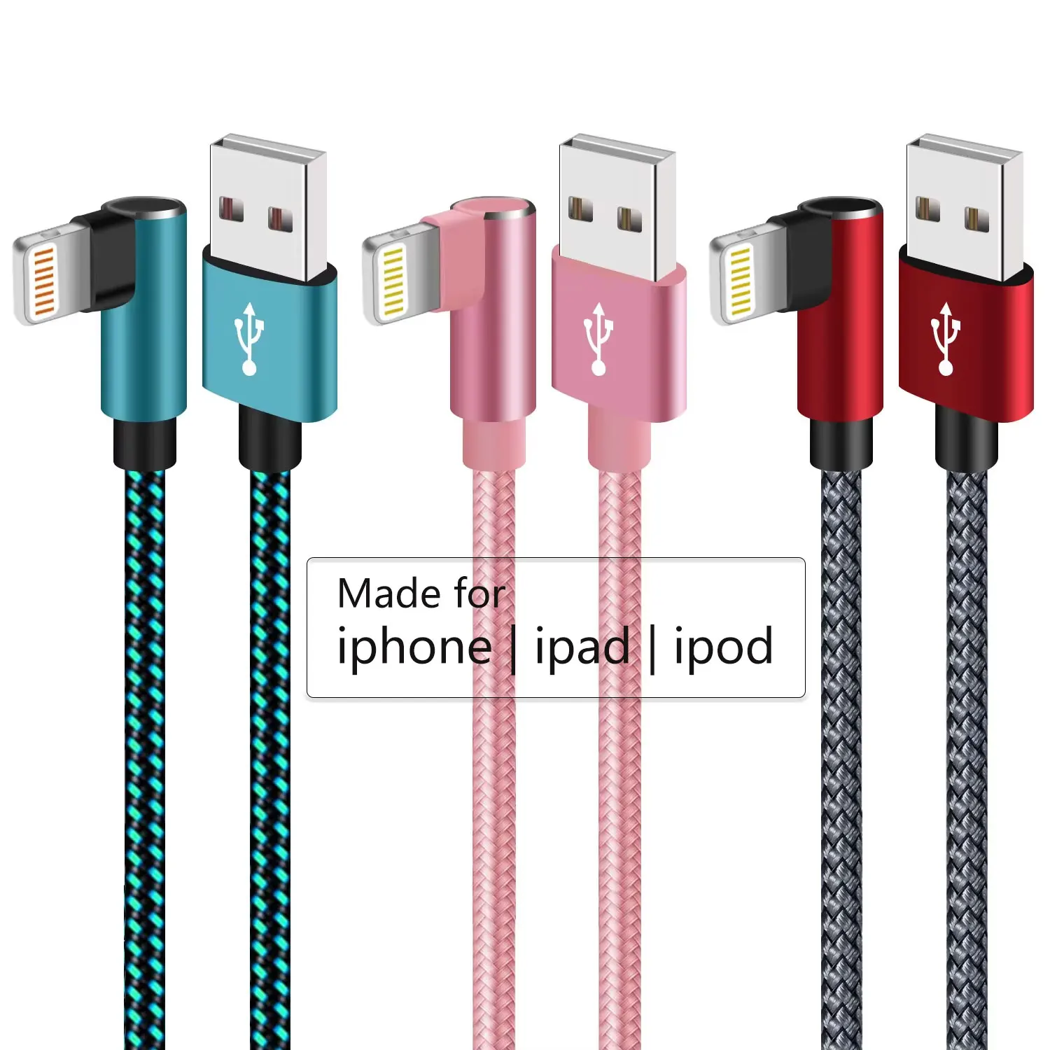 

90-градусный зарядный кабель для iPhone 14 13 12 11 Pro Max Mini XR XS Plus USB To Lightning, аксессуары для быстрой зарядки линии передачи данных