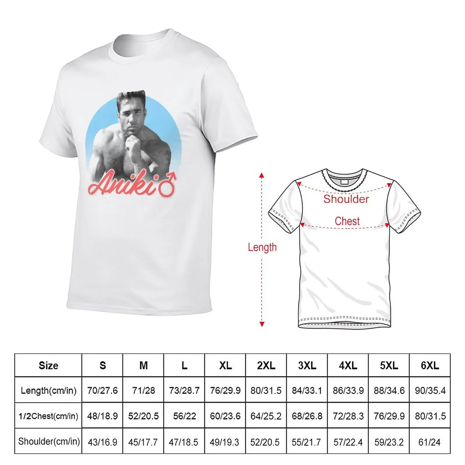 Aniki Billy Herrington Gachumuchi for ever T-Shirt graphics oversizeds Men's cotton t-shirt