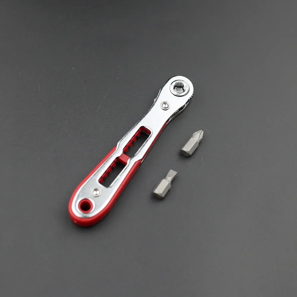 Rechtwinkliger Bidirektionaler Ratschenschraubendreher-Steckschlüsselsatz mit 1/4 Zoll Sechskantgriff, Torx-Schlitz, DIY Multifunktionales Handwerkzeug – Detail 11