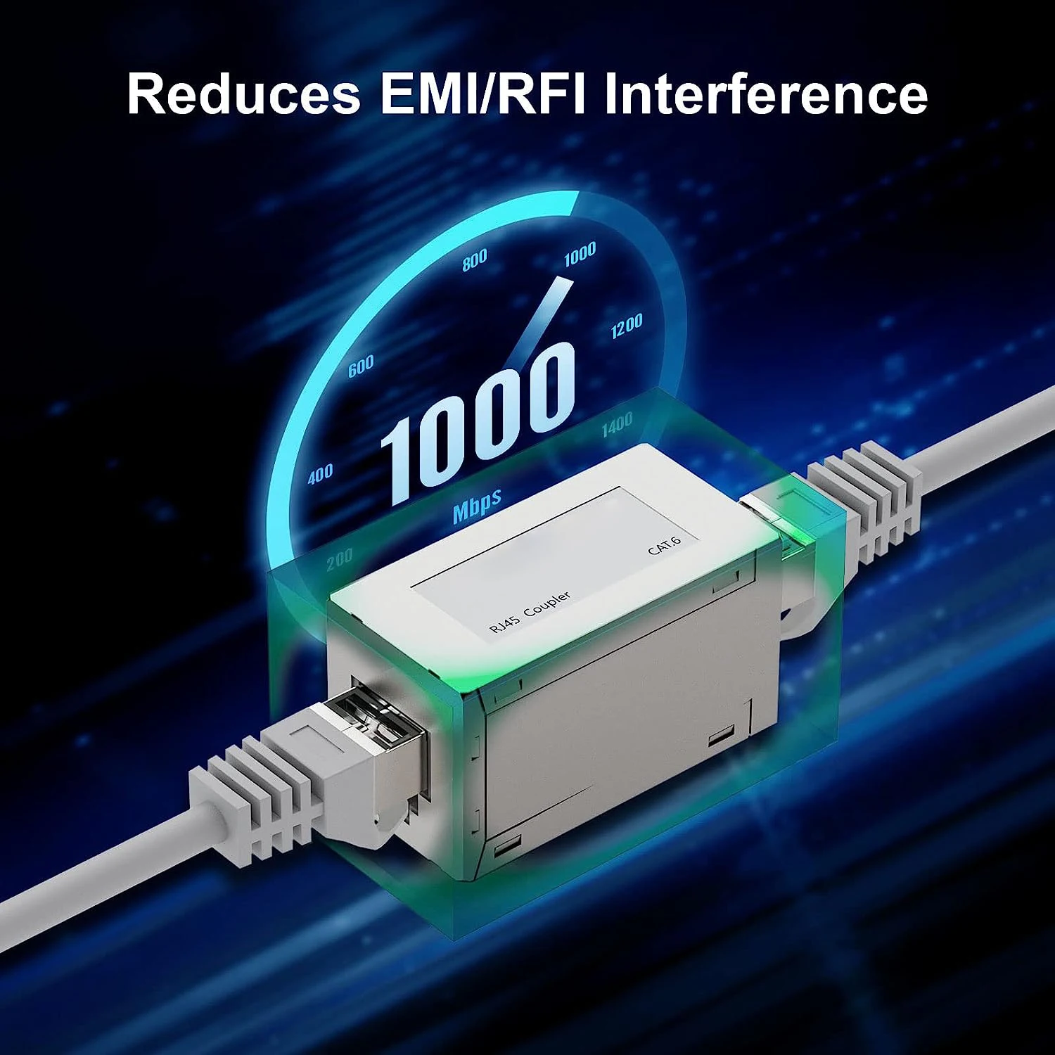 1-10pcs 10Gbps RJ45 Ethernet Coupler Female to Female Extender Cat6 &Cat7 Connector