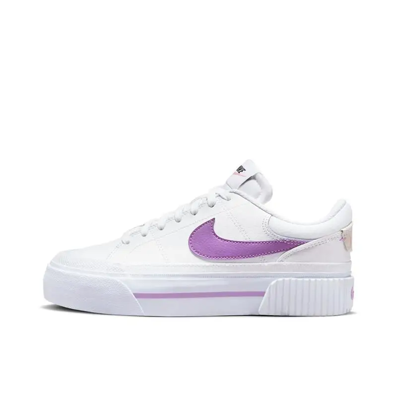 Nike Court Legacy Lift cómodos zapatos de skate acolchados resistentes al desgaste que aumentan la altura para mujer DM7590-103