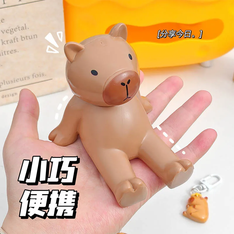 

Держатель для мобильного телефона «Капибара», милый креативный офисный держатель для мобильного телефона, забавные настольные декоративные украшения, подарок на день рождения