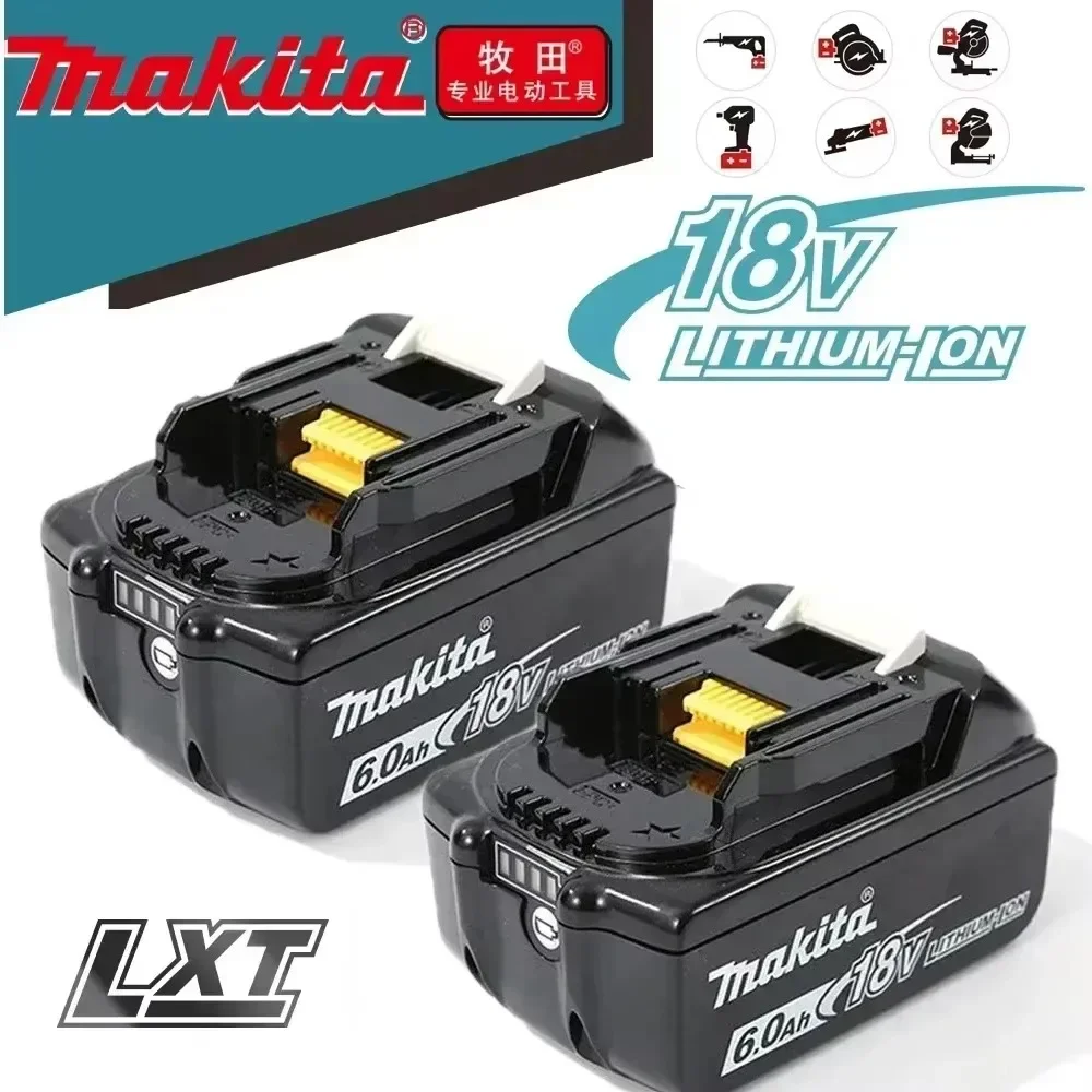 Original Makita 18V tools Battery 6000mAh for 18v drill Replacement Batteries BL1830B BL1850B BL1860B BL1815  BL1830 BL1840