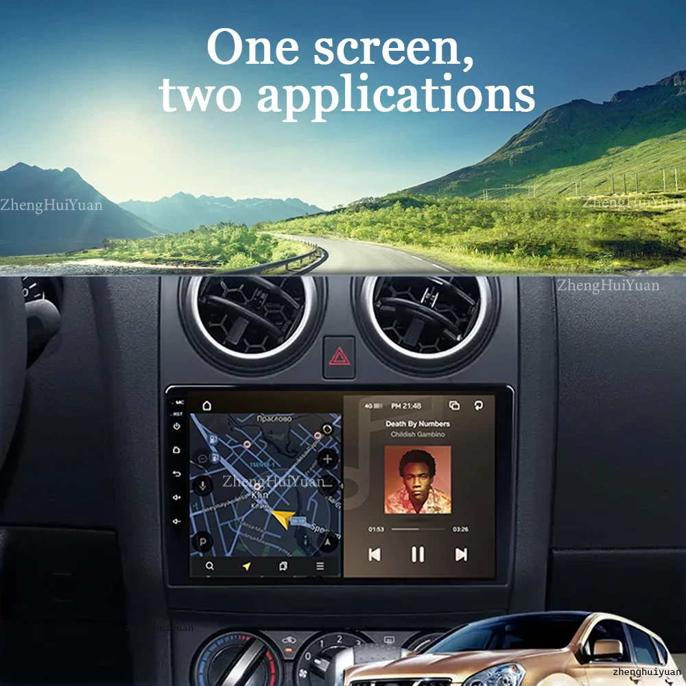 For Nissan Qashqai J10 2005 2006 2008 2010 2012 2014 2015 Android 14 Carplay Auto Car Radio Multimedia Video Player Navigation