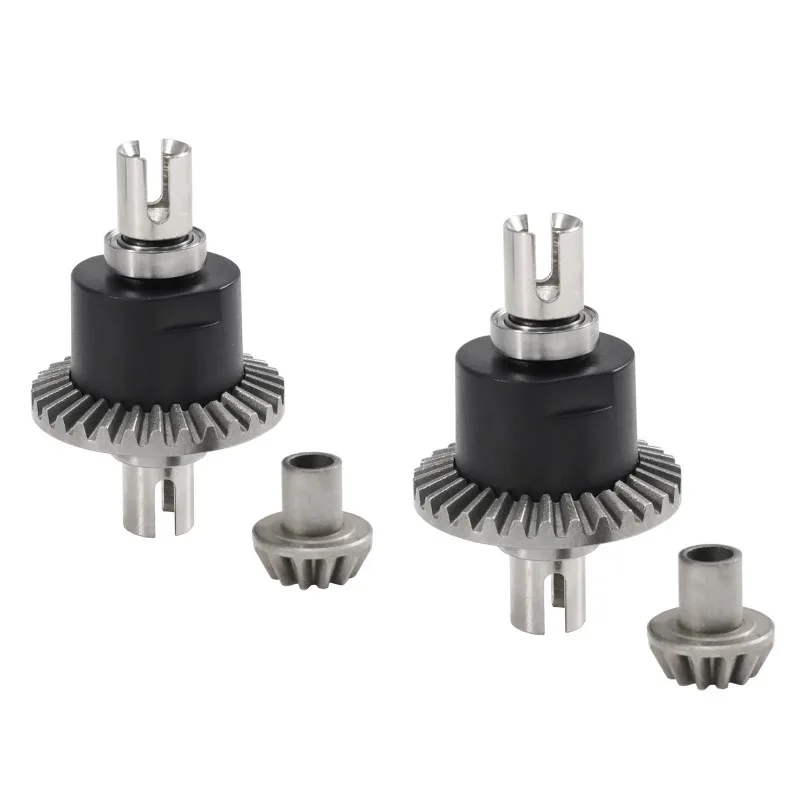 AS96-2Pcs Front And Back Differential Diff Set 144001-1309 For Wltoys 104001 1/10 RC Car Spare Parts Upgrade Accessories