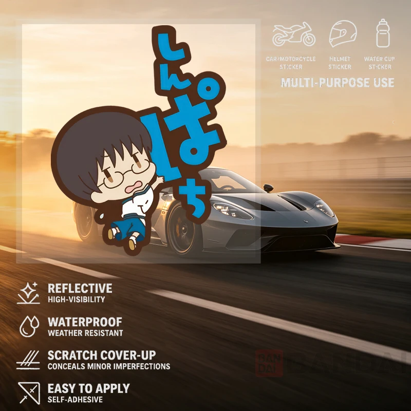 Car Stickers Cartoon Vinyl Decal Waterproof Die Cut Weatherproof for Fuel Tank Gas Cap Side Mirror Auto Decor
