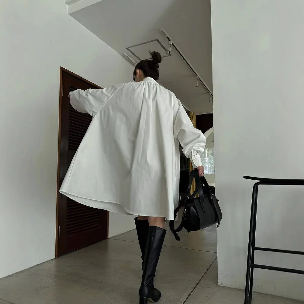 

Gagarich Japanese Spring Summer Ins Fashion Lazy Style Relaxation Retro Silhouette Dress Casual Comfortable Long Dresses