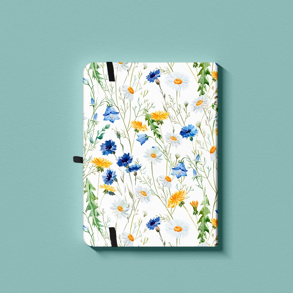 Imagem -03 - Diário Pontilhado Bala Floral 160gsm Papel Grosso b6 Elástico Banda Capa Dura Notebook