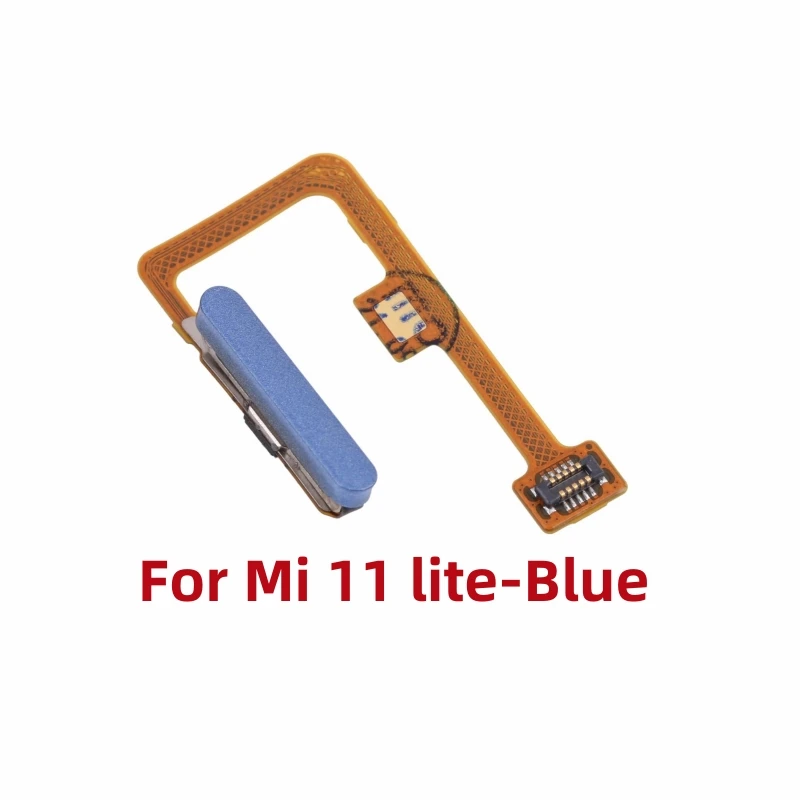 Fingerprint Sensor Flex Cable Replacement for Xiaomi Mi 11 Lite 4G/5G Power On Off Button Flex Cable