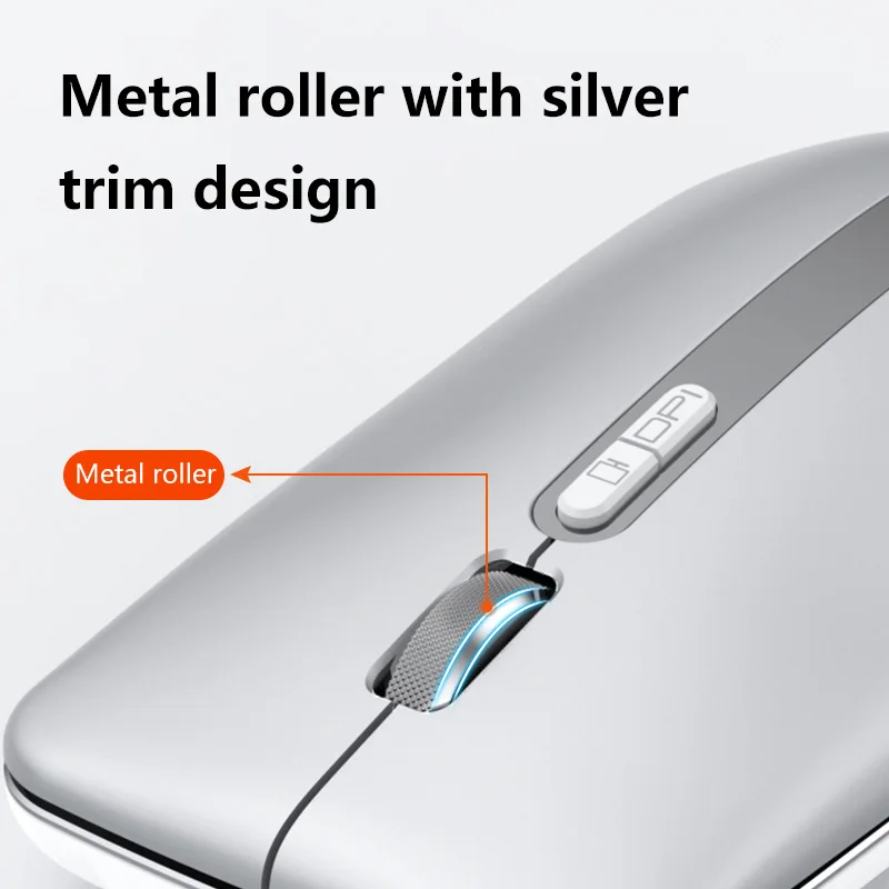 Dual-Mode Wireless Charging Mouse - Seamlessly Switch Between 2.4G & Bluetooth, Featuring Silent Clicks & Aluminum Body