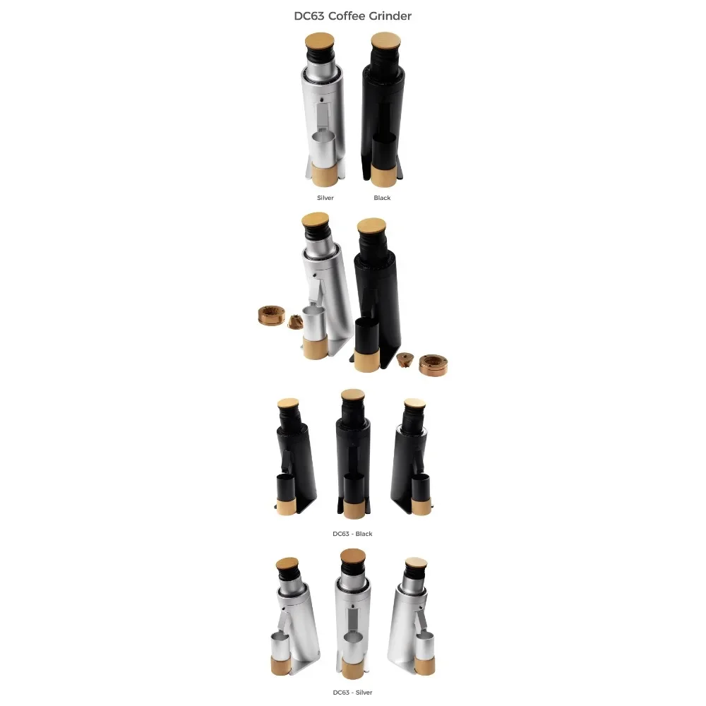 Cone electric coffee grinder 63mm for rich espresso flavors High-speed espresso and cold brew DC63 professional machine