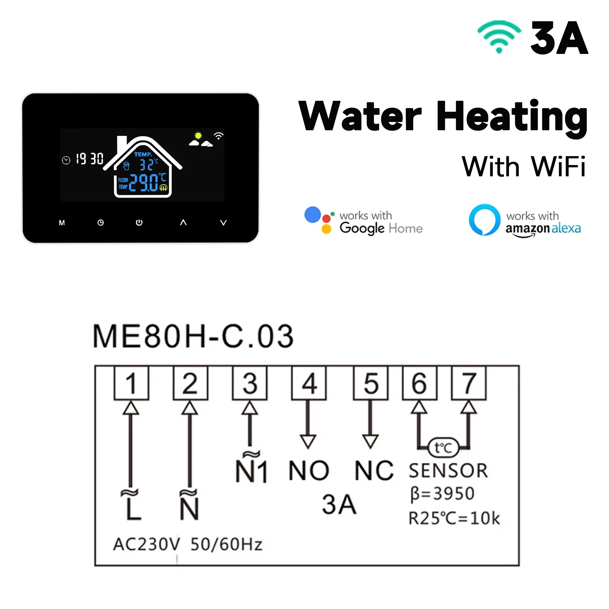 Contrôleur de température sans fil Tuya RF, Smart WiFi Thermoandre, bomicrophone à gaz, chauffage de