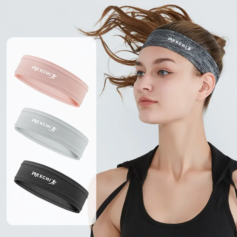 Sport Headband Running Fitness Sweatband Elastic Absorbent Sweat Cycling Jog Tennis Yoga Gym Head Band Hair Bandage