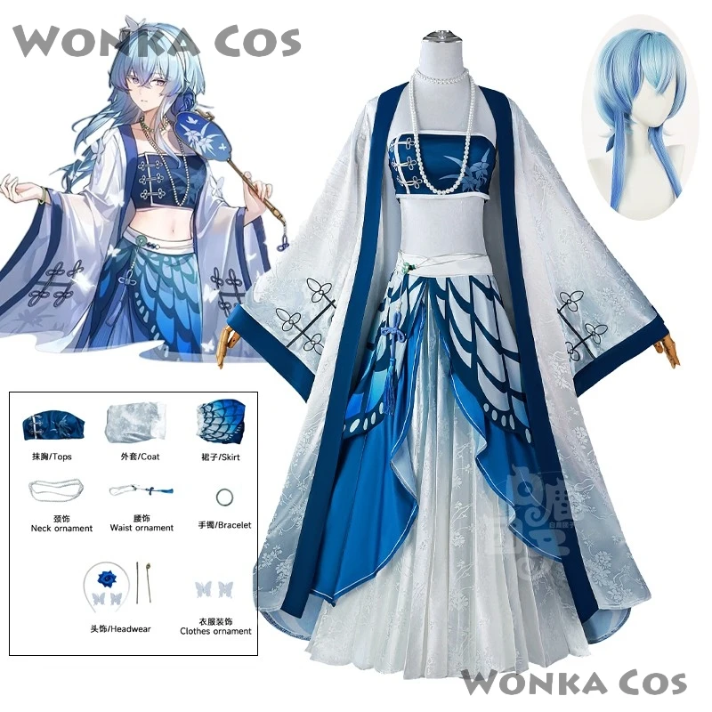 Il Shorekeeper Cosplay Wuthering Waves Costume Abito adorabile Uniforme da donna Abito da gioco del Lago Occidentale Vestito da festa di Halloween Gioco di ruolo