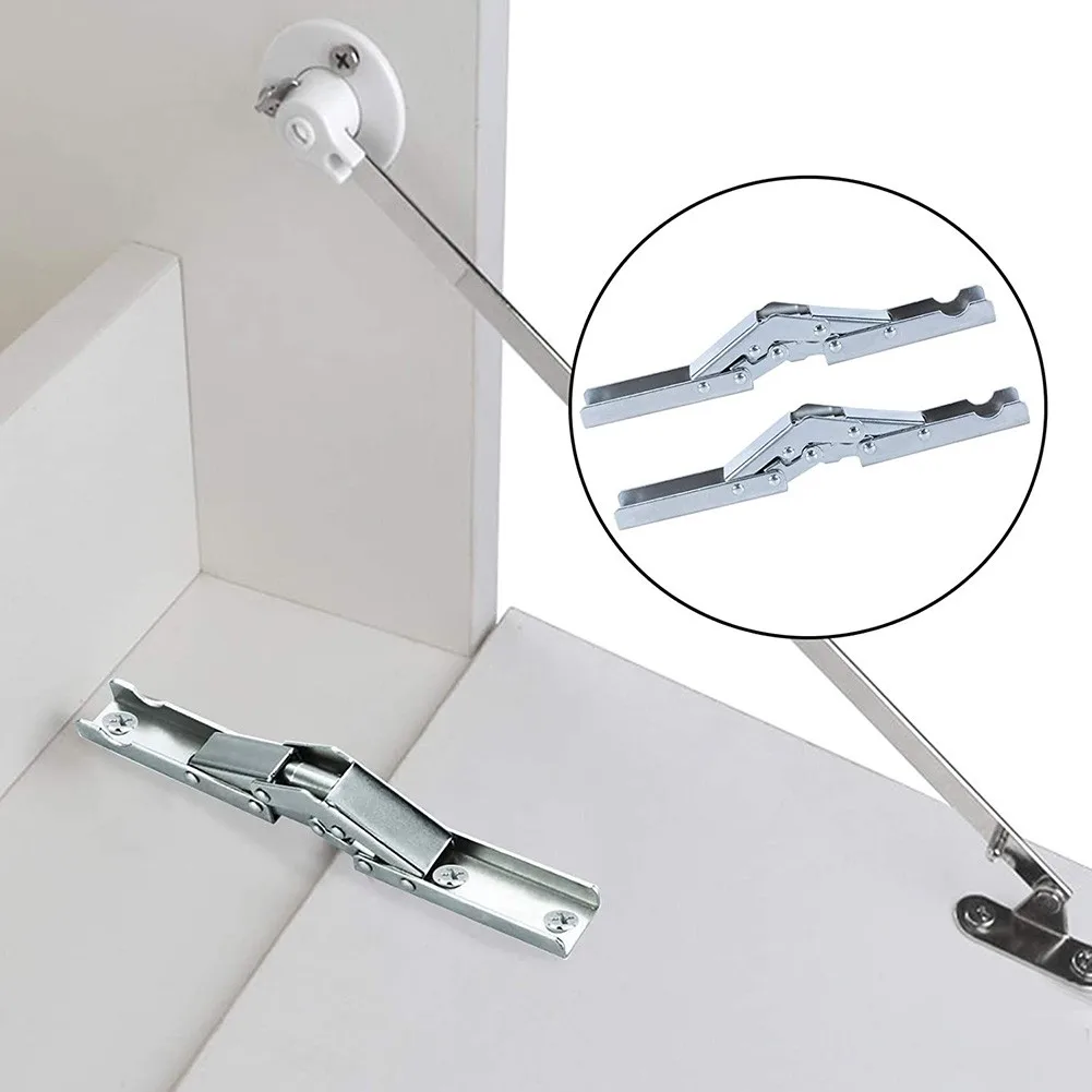 Folding Display Door/Shelf Hinge Folding Shelf Hinge Silver Stand Bracket Support 90 °/180 ° Folding Rustproof