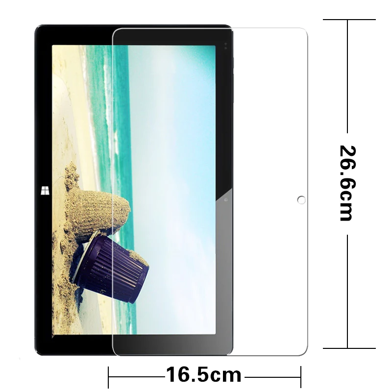 

Ultra-thin Tempered Glass film for Cube I7 Stylus Windows Tablet 10.6" Anti-shatter front Screen protector Protective HD films