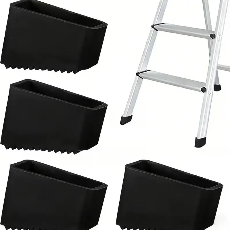 4/8pcs Ladder Anti-Slip Feet – Heavy-Duty Replacement Caps, Textured, Durable for Indoor/Outdoor