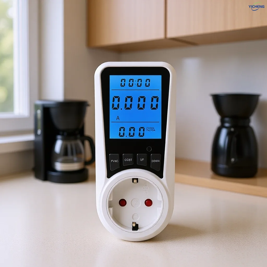 1Pcs Watt Meter,Socket-type Power Meter,Overload Protection,Kilowatt Wattage Voltage AMP Tester,Electrical Energy Monitor.