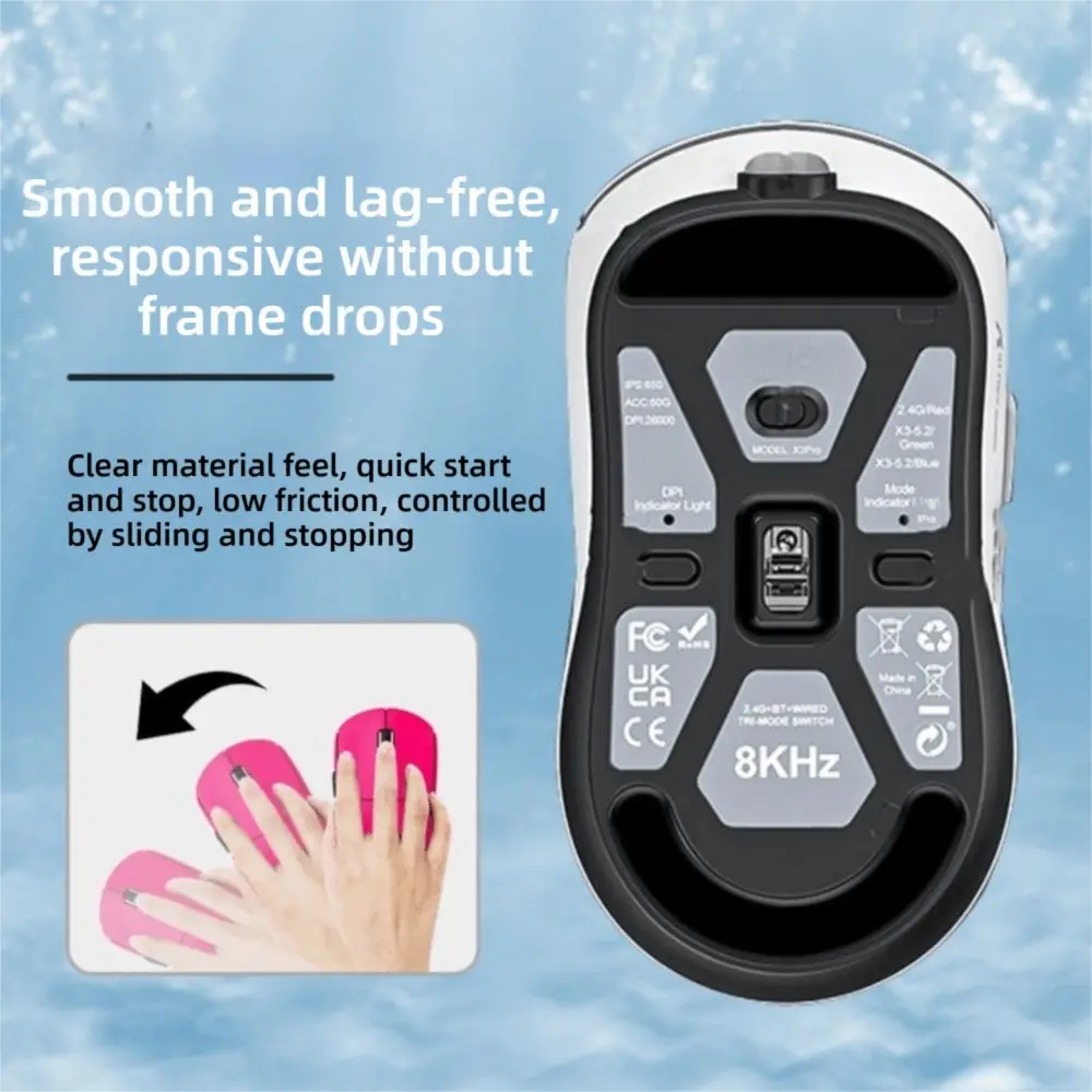 PTFE Mouse Foot Pads Ice Edition Wear-Resistant Replacement Foot Covers Smooth for ATTACK SHARK X3 PRO