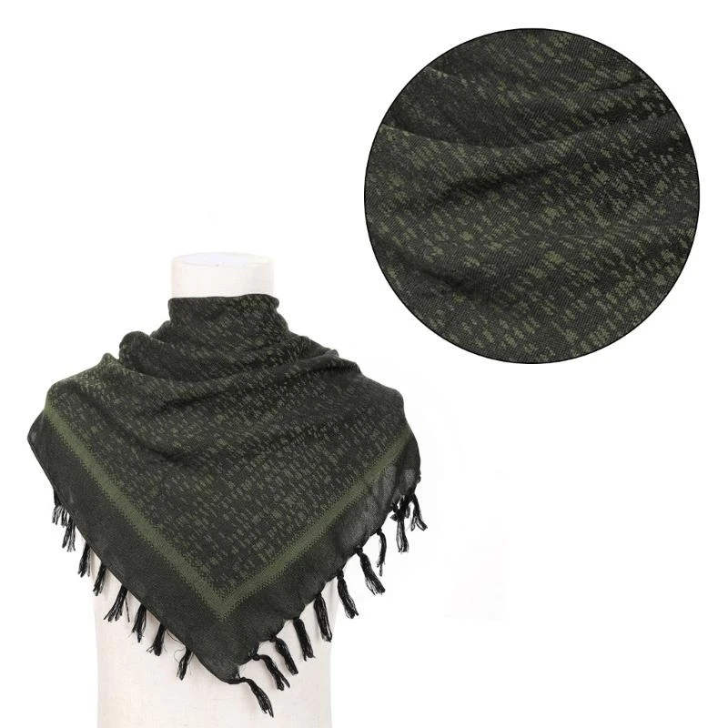 

Breathable Arab Scarf Outdoor Enthusiasts Kerchief Multi Purpose Square Turban for Male Tactically Dustproof Props
