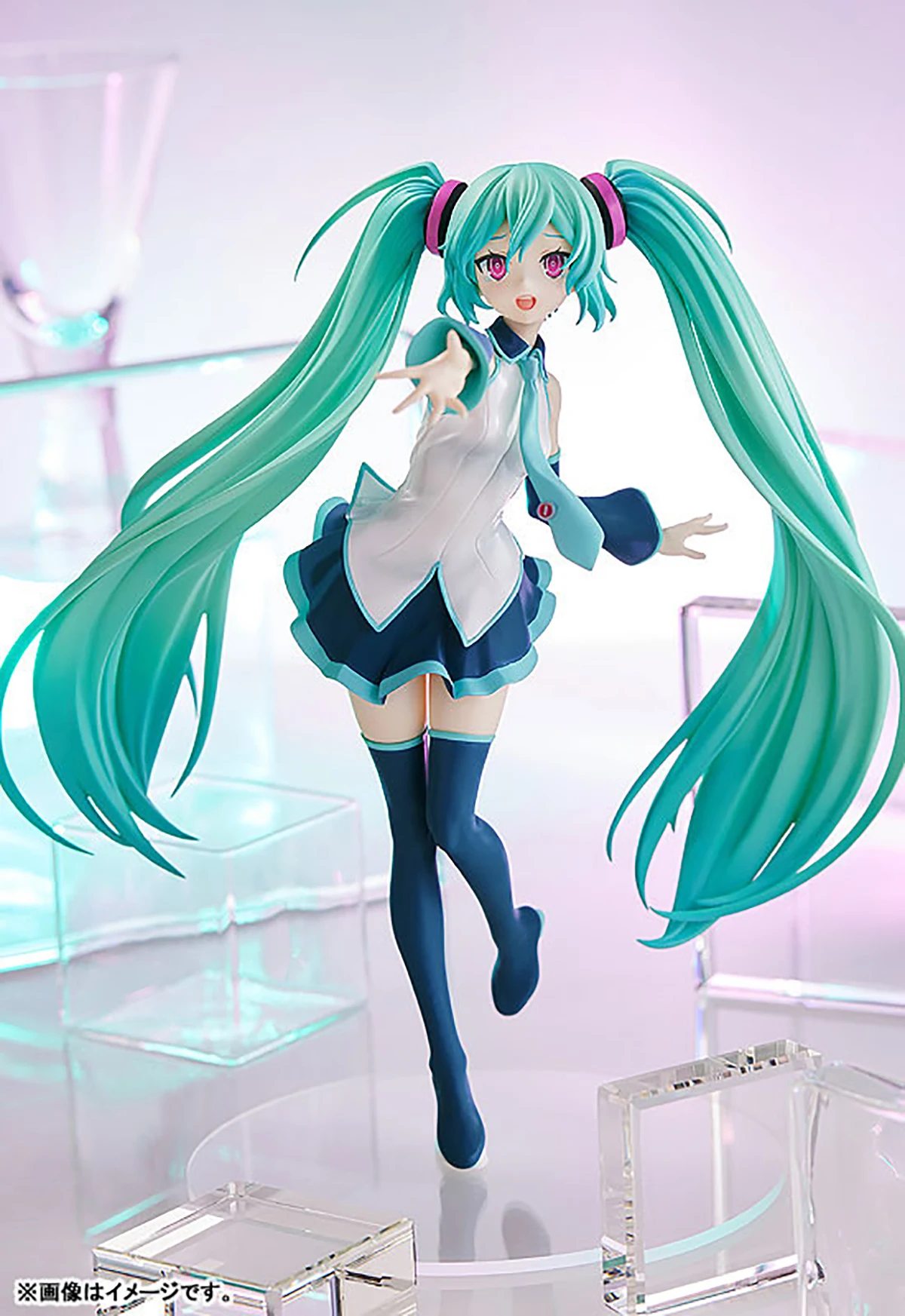 Original véritable Good Smile Company pré-peinté Pop Up Parade Vocaloid Hatsune Miku parce que vous êtes ici Ver. Figurine L H=240 mm