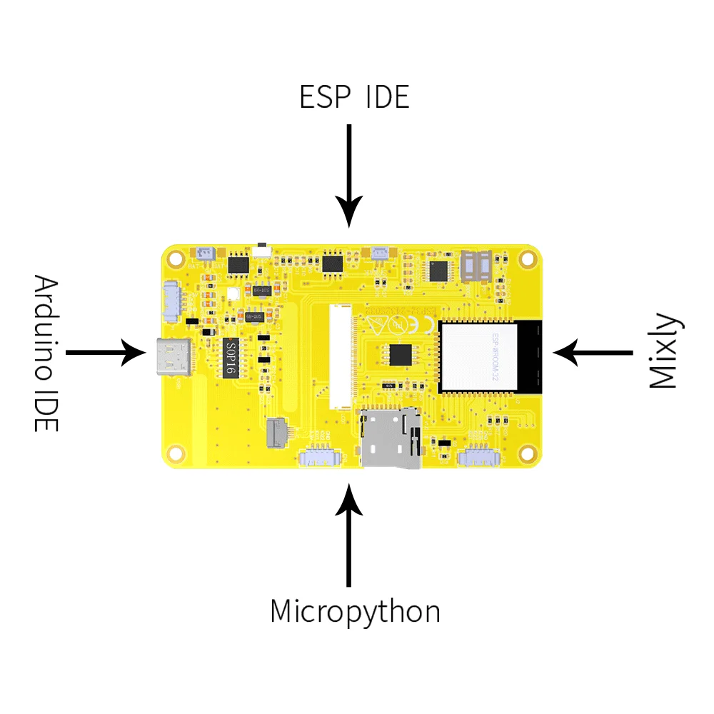 Imagem -04 - Arduino Lvgl Wifi e Placa de Desenvolvimento Bluetooth 3.2 240x320 Ips Smart Display Screen Módulo Tft Touch Esp32