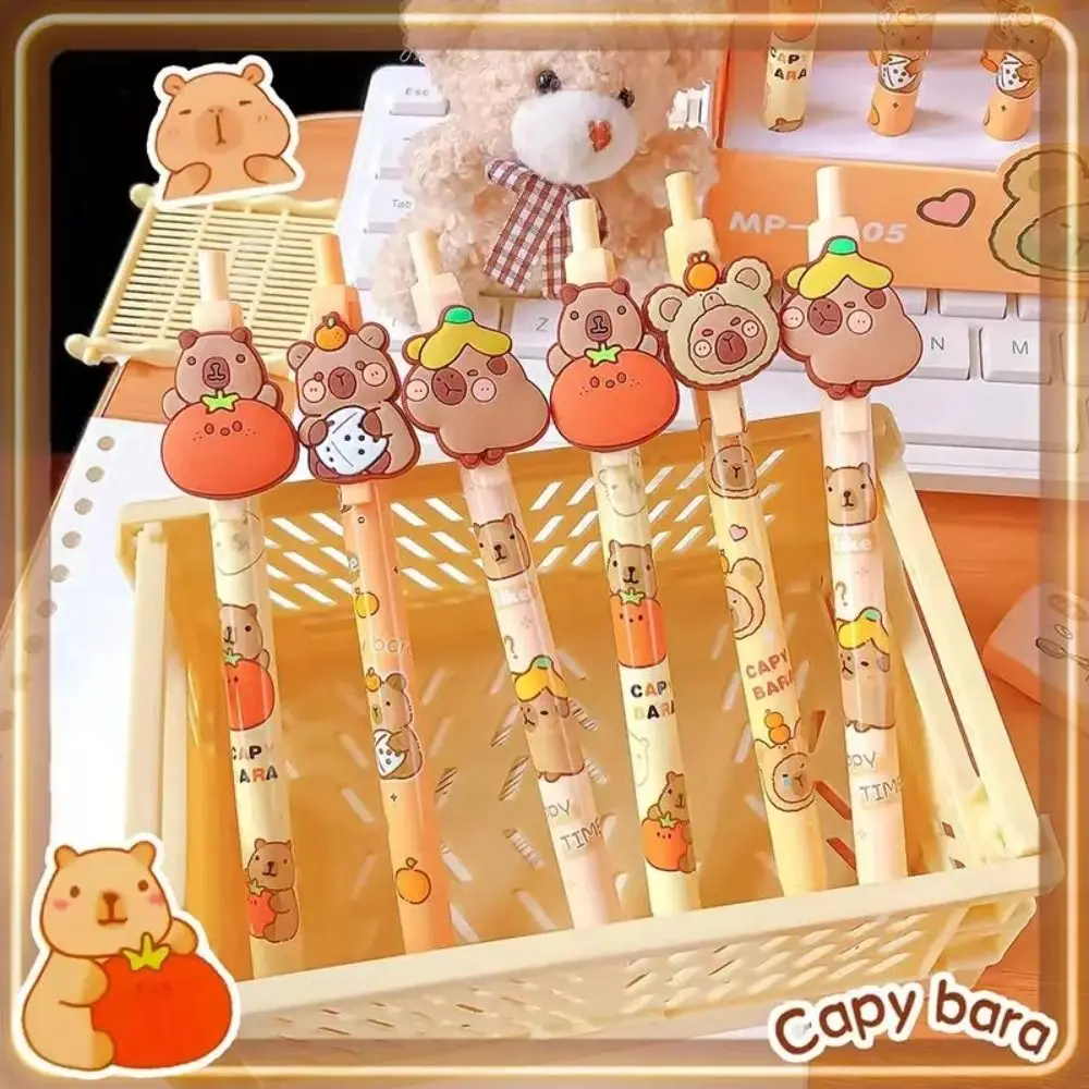 

Creative Kawaii Capybara Mechanical Pencil Cute Cartoon 0.5mm Automatic Pencil Aesthetic Creative Propelling Pencil Kids