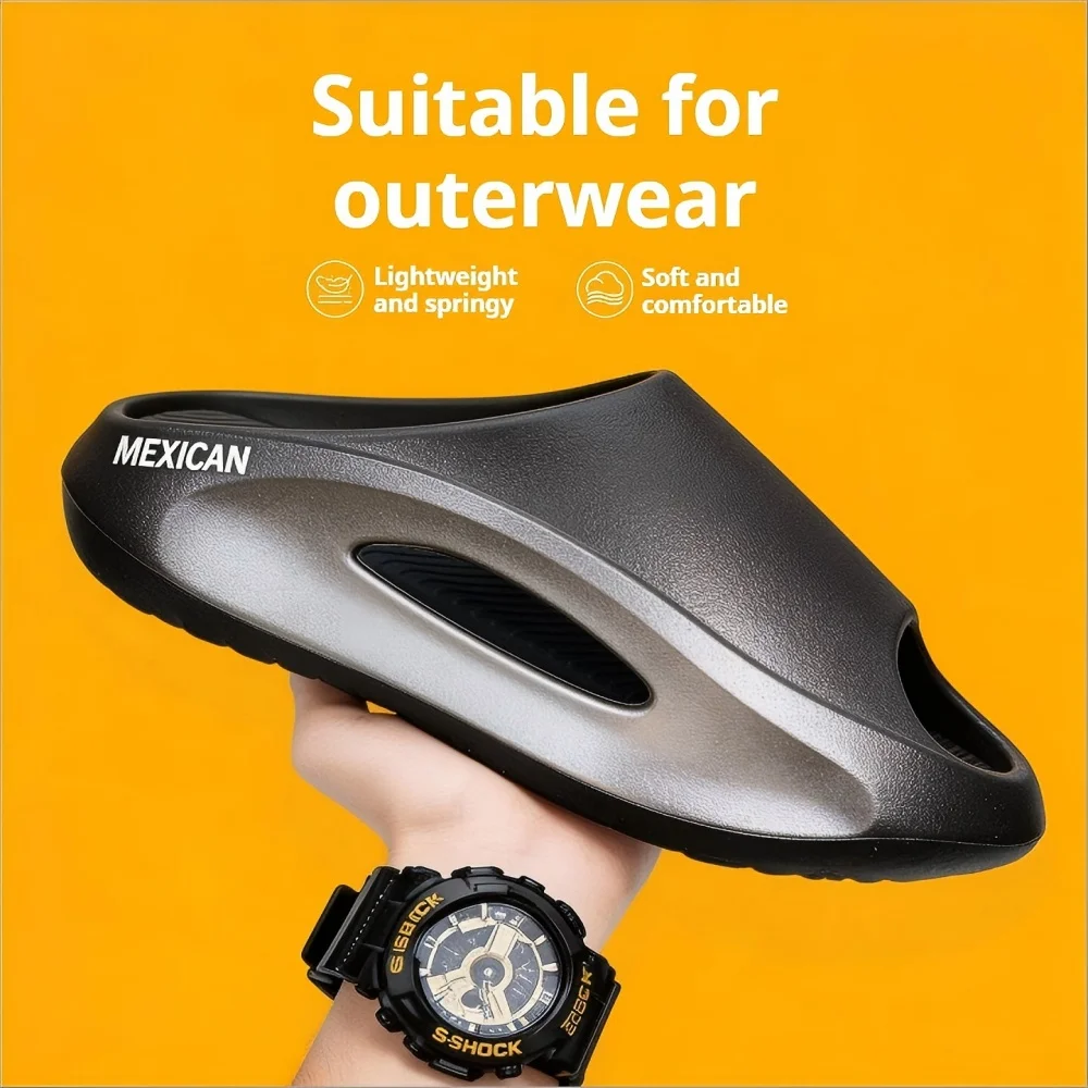 Men's Outdoor Sports Slippers, High-End Contrasting Colors, Fashionable New Style, Suitable For Outdoor And Home Use, Same Style