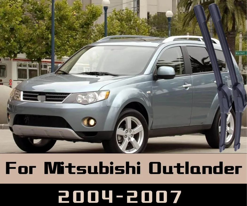 

2 шт. для Mitsubishi Outlander 2004-2007, щетки переднего стеклоочистителя, щетки для лобового стекла, оконные щетки, бескостные передние дворники