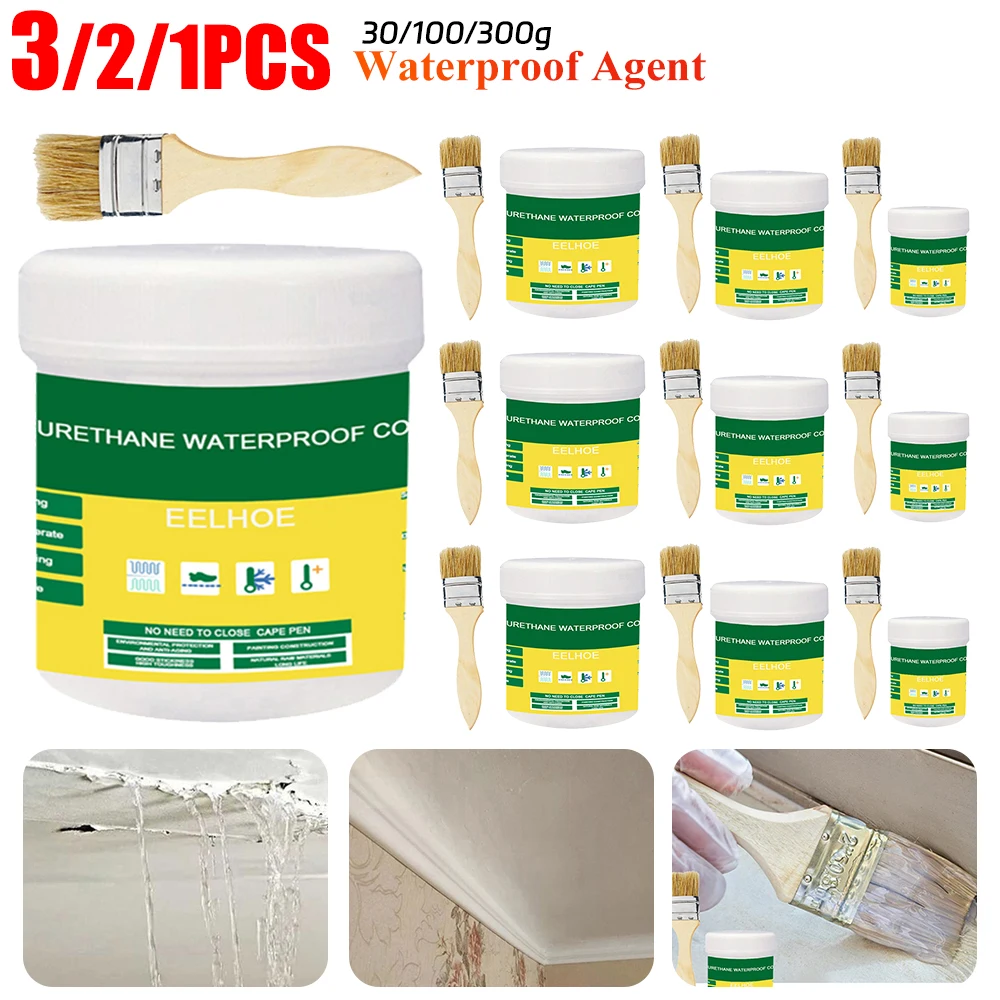 300/100/30g Waterproof Coating Sealant Agent Transparent Sealing Coating Strong Insulating Roof Waterproofing Super Strong Glue